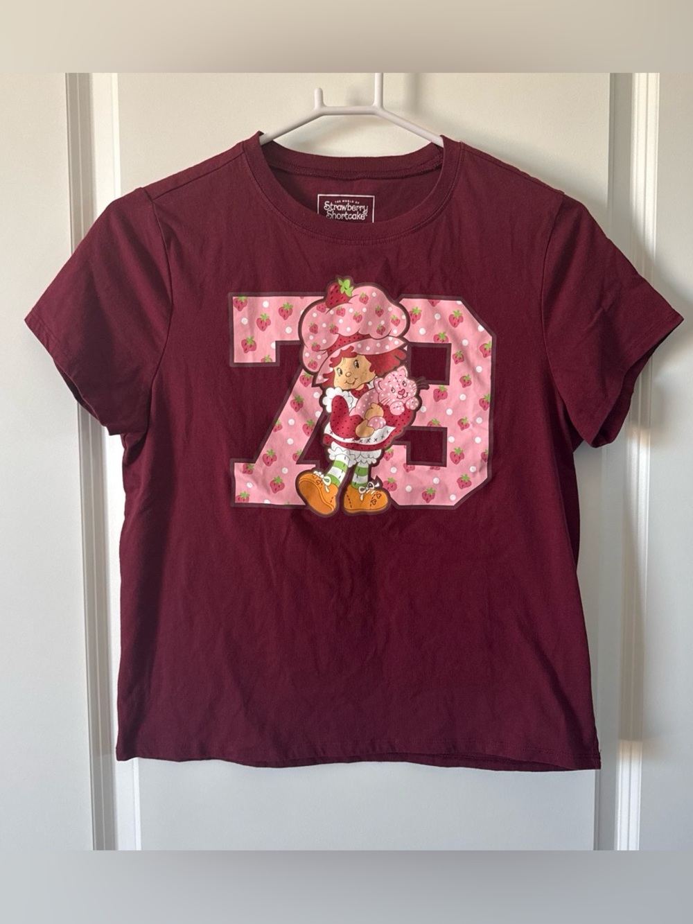 Strawberry Shortcake Maroon Short-Sleeve Tee